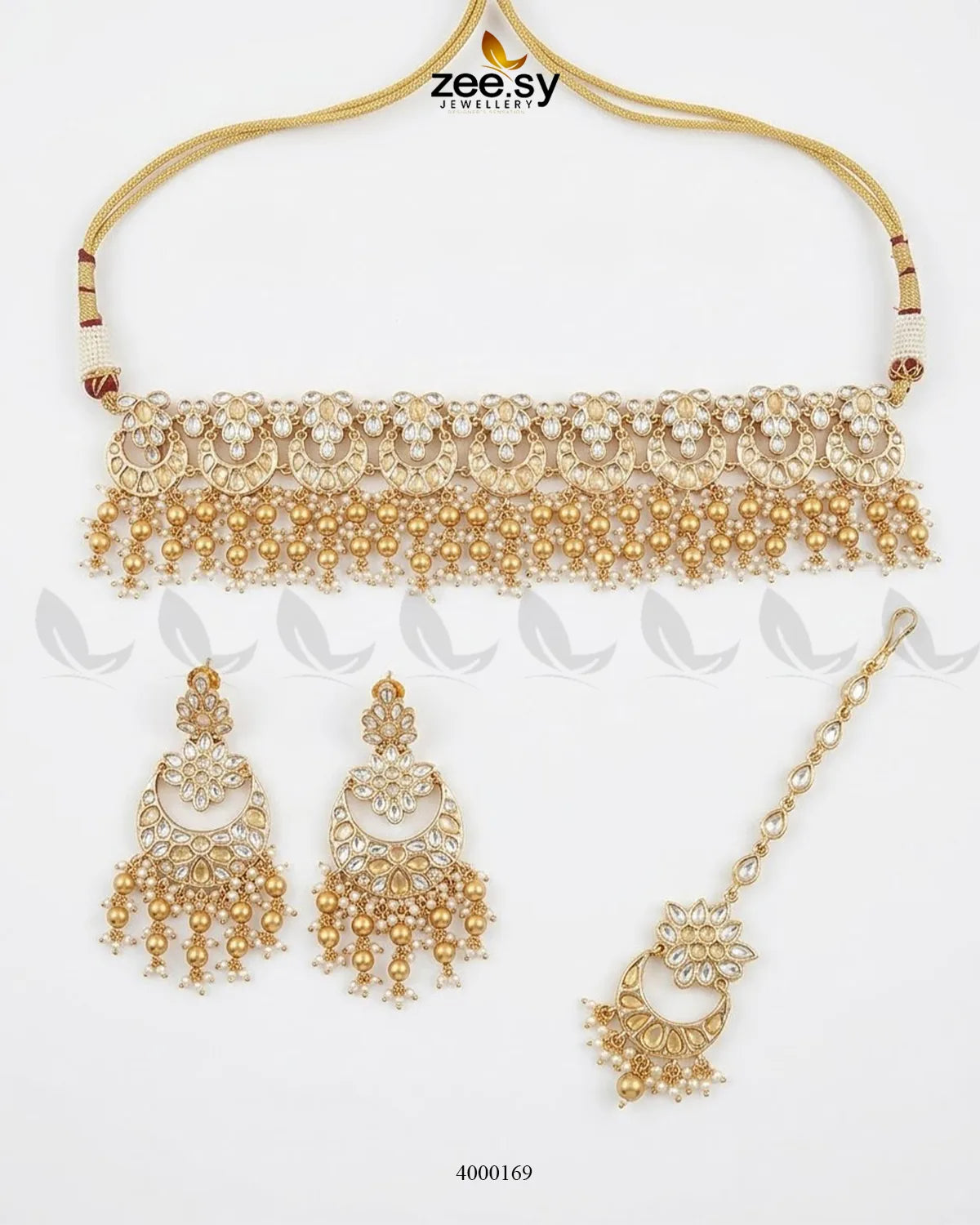 Valley Crescent Pearl Necklace Set
