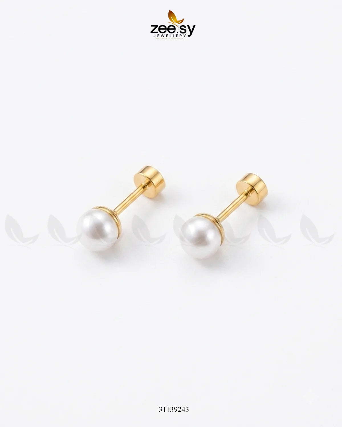 Velora Pearl Stud Earrings Earrings - Zeesy Jewellery Pakistan | Premium Artificial & Imitation Jewellery
