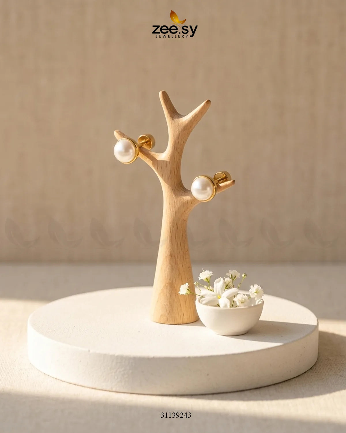 Velora Pearl Stud Earrings Earrings - Zeesy Jewellery Pakistan | Premium Artificial & Imitation Jewellery