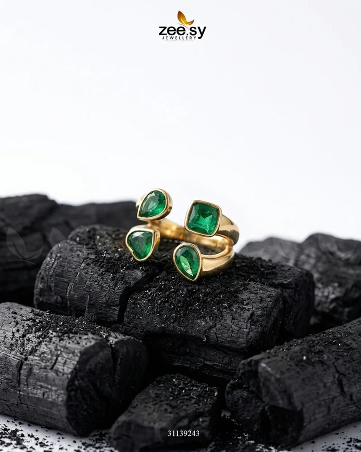 Velora Zirconia Stone Ring Finger Ring - Zeesy Jewellery Pakistan | Premium Artificial & Imitation Jewellery