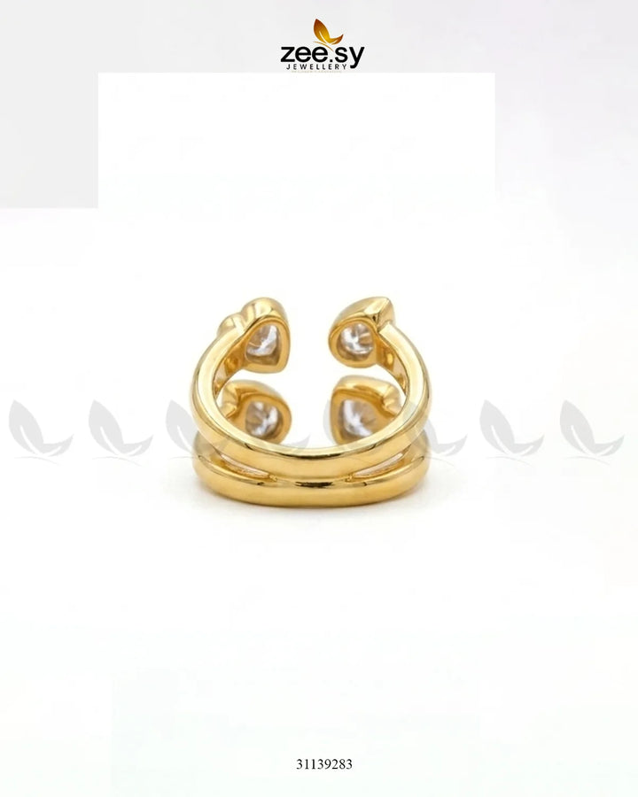 Velora Zirconia Stone Ring Finger Ring - Zeesy Jewellery Pakistan | Premium Artificial & Imitation Jewellery