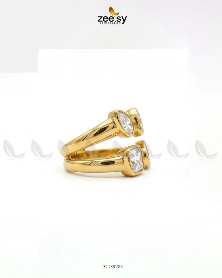 Velora Zirconia Stone Ring Finger Ring - Zeesy Jewellery Pakistan | Premium Artificial & Imitation Jewellery
