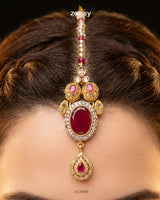 Victoria Teardrop Gems Bridal Set Bridal Set - Zeesy Jewellery Pakistan | Premium Artificial & Imitation Jewellery