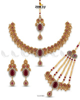 Victoria Teardrop Gems Bridal Set Bridal Set - Zeesy Jewellery Pakistan | Premium Artificial & Imitation Jewellery