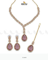 Victorian Bold Gemstone Necklace Set Necklace Sets - Zeesy Jewellery Pakistan | Premium Artificial & Imitation Jewellery