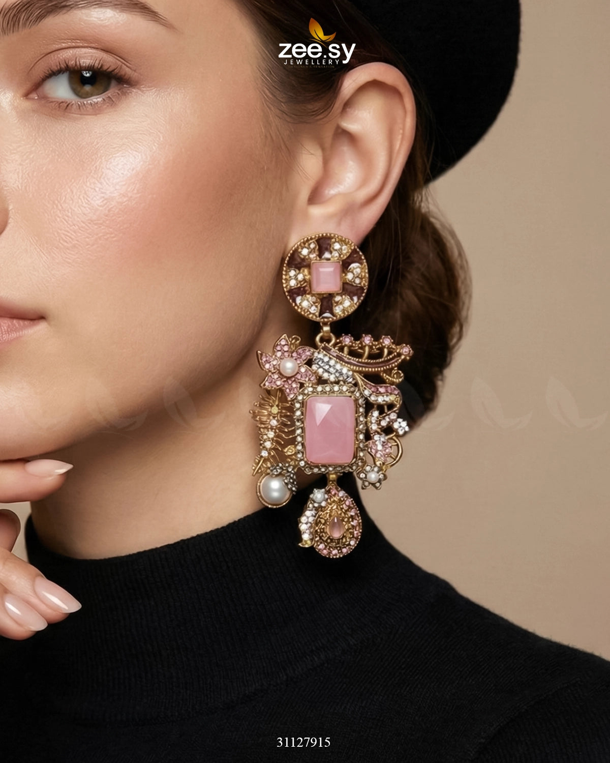 Victorian Faux Pearl Earrings - Zeesy Jewellery