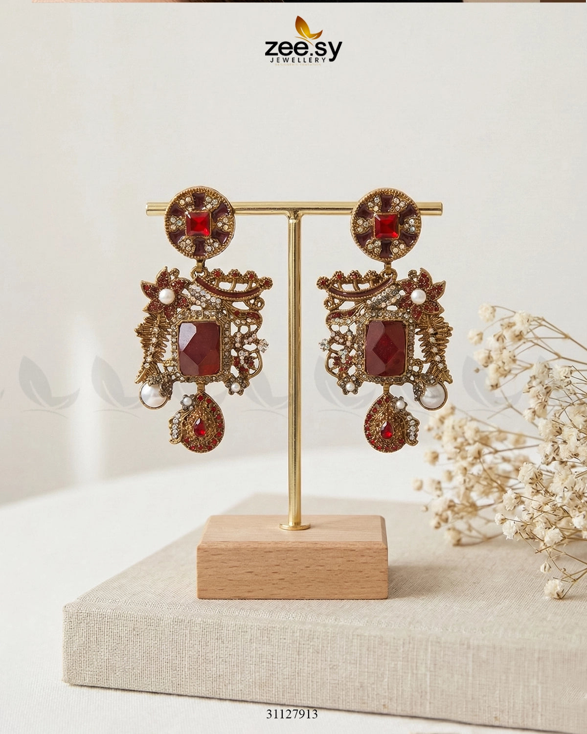 Victorian Faux Pearl Earrings - Zeesy Jewellery