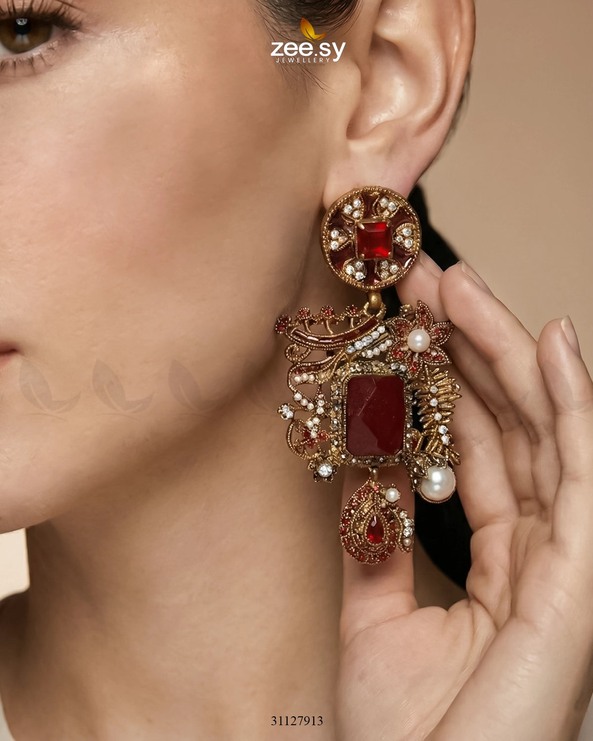 Victorian Faux Pearl Earrings - Zeesy Jewellery