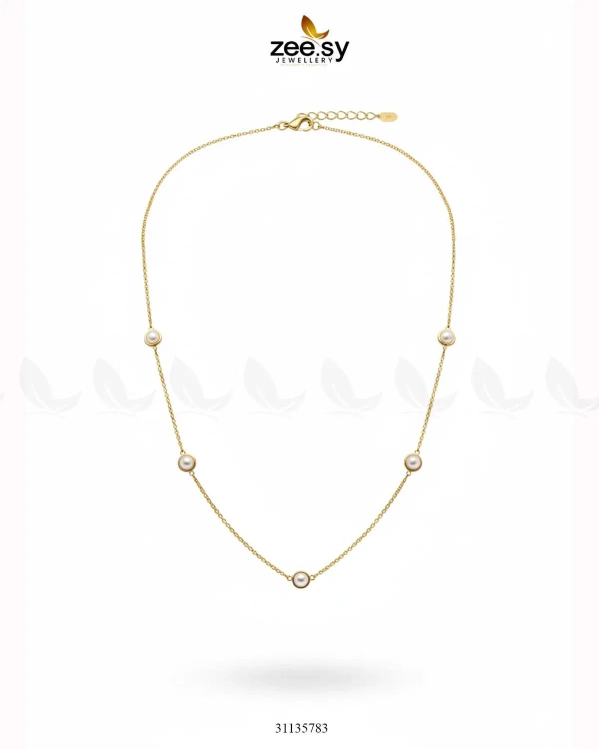Vintage Faux Pearl Chain - Zeesy.pk
