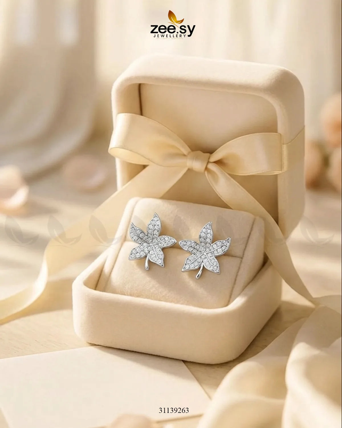 Vintage Zirconia Floral Studs Earrings Earrings - Zeesy Jewellery Pakistan | Premium Artificial & Imitation Jewellery