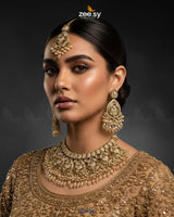 Vintage Amber Zircon Bridal Set - Zeesy Jewellery