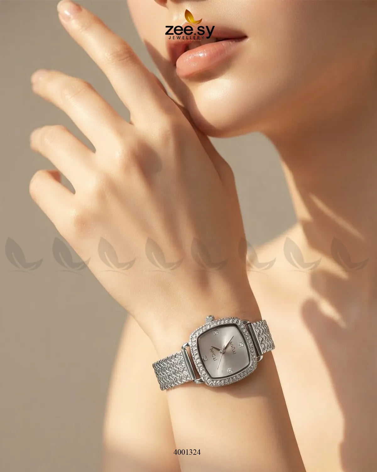 Wave Cushion Mesh Watch