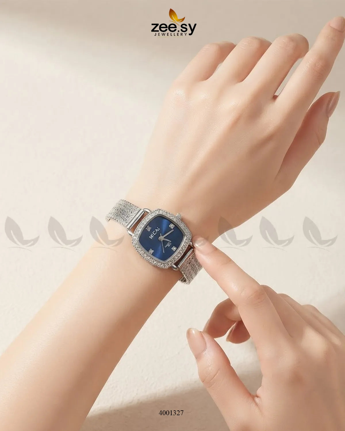 Wave Cushion Mesh Watch