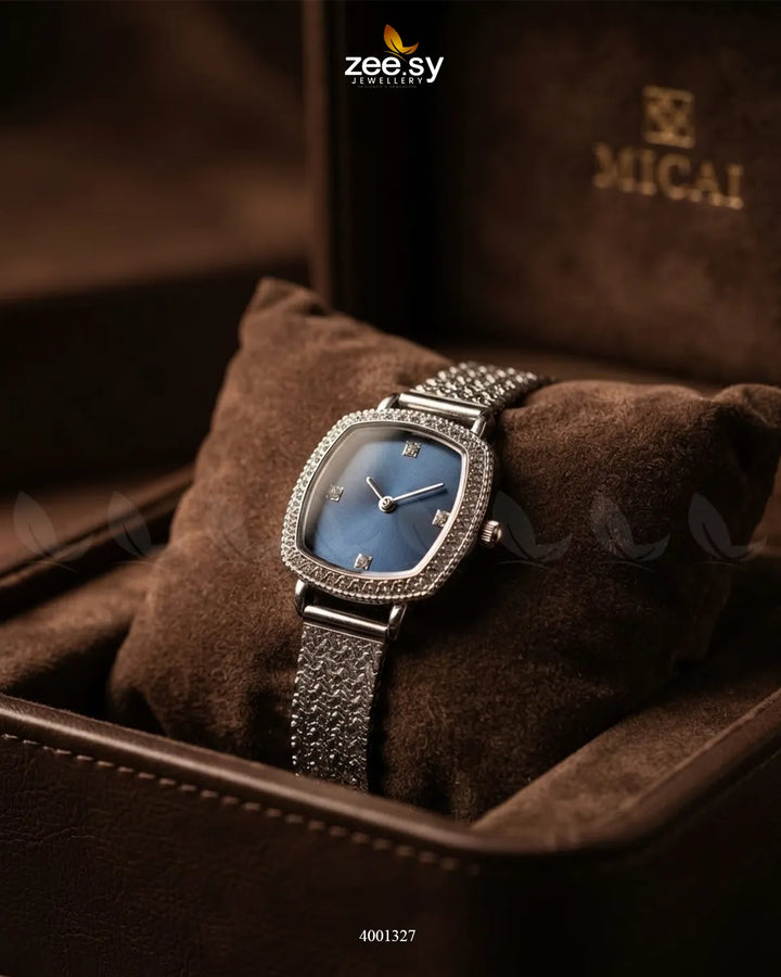 Wave Cushion Mesh Watch