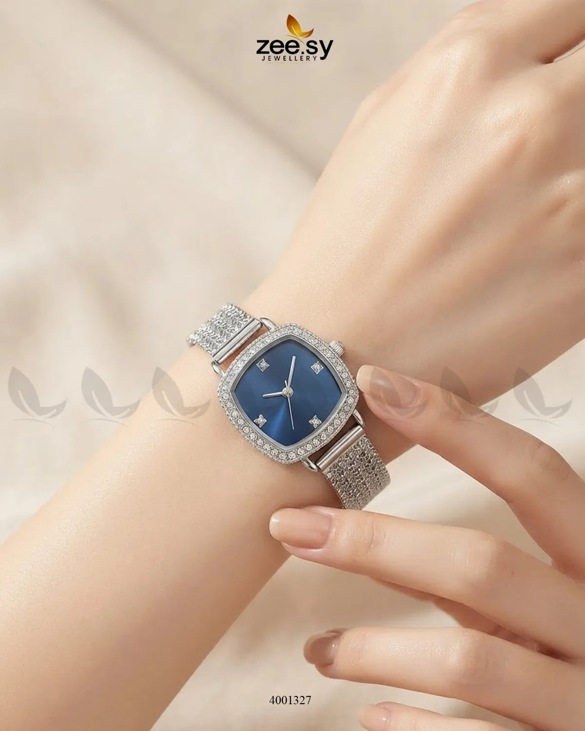 Wave Cushion Mesh Watch