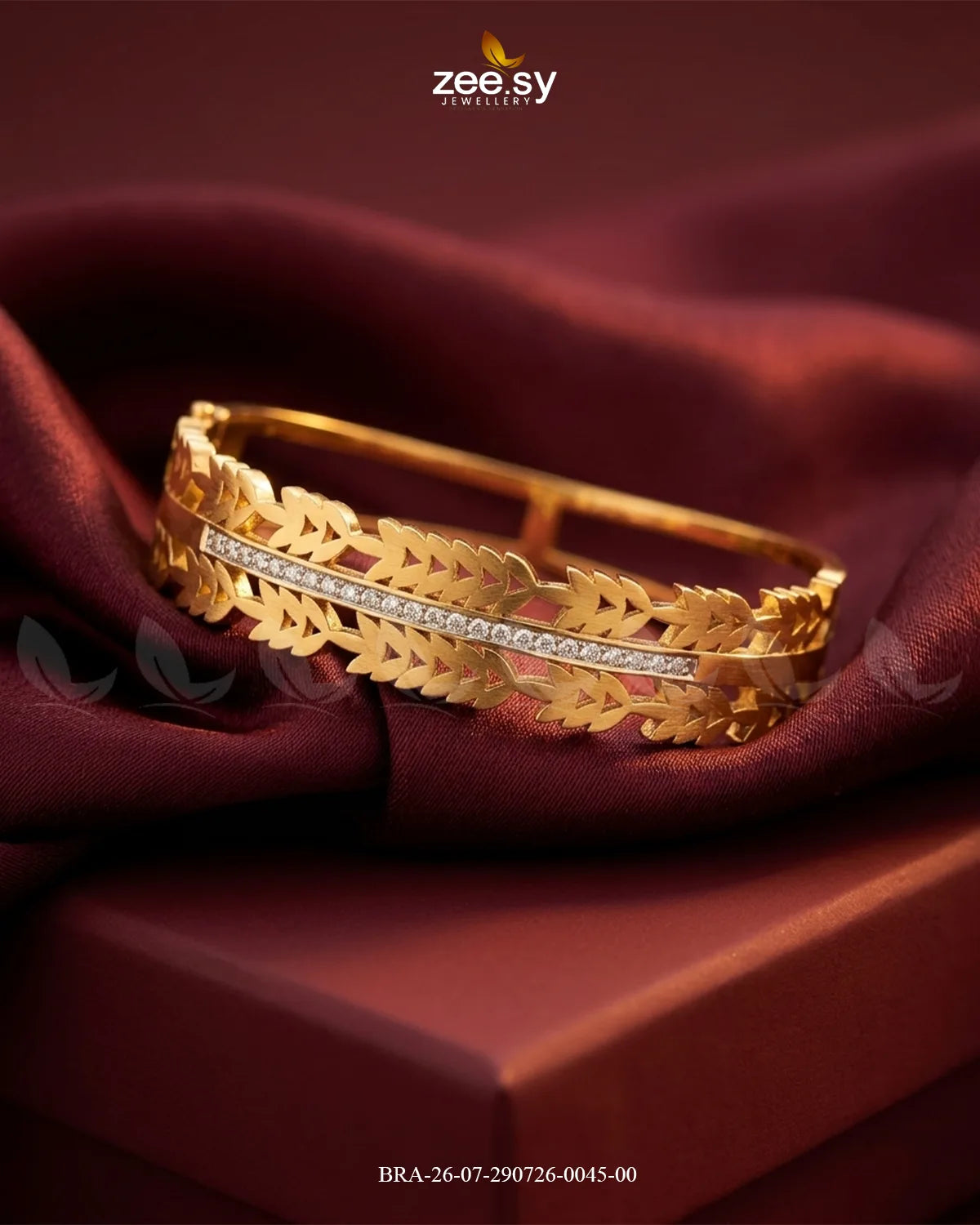 Wheat Pattern Stone Line Bracelet