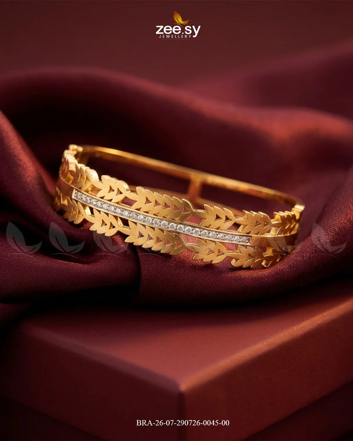 Wheat Pattern Stone Line Bracelet
