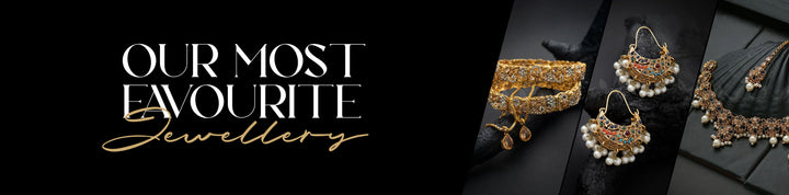 Our most favourite jewelry collection showcasing premium gold necklace and earring sets