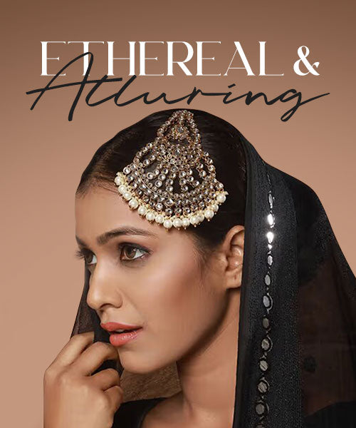 Elegant bridal jewelry set worn by model, high-end women’s wedding jewelry