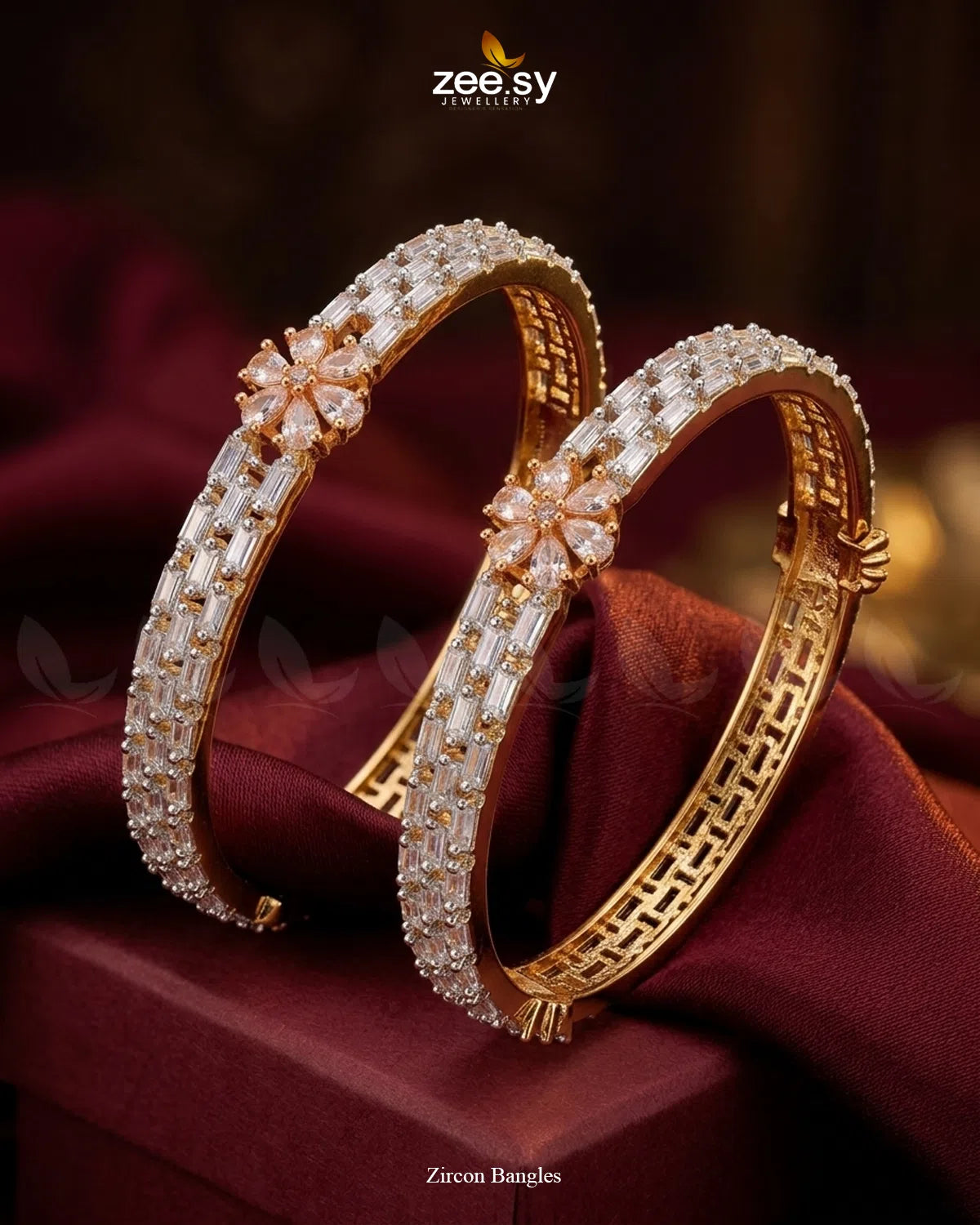 Zircon Bangles Bangles - Zeesy Jewellery Pakistan | Premium Artificial & Imitation Jewellery