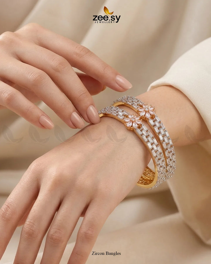 Zircon Bangles Bangles - Zeesy Jewellery Pakistan | Premium Artificial & Imitation Jewellery
