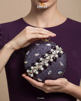 Artisan Crystal Pearl Clutch Bag ACCESSORIES - Zeesy Jewellery Pakistan | Premium Artificial & Imitation Jewellery