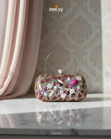 Berry Toned Crystal Fiesta Bag ACCESSORIES - Zeesy Jewellery Pakistan | Premium Artificial & Imitation Jewellery