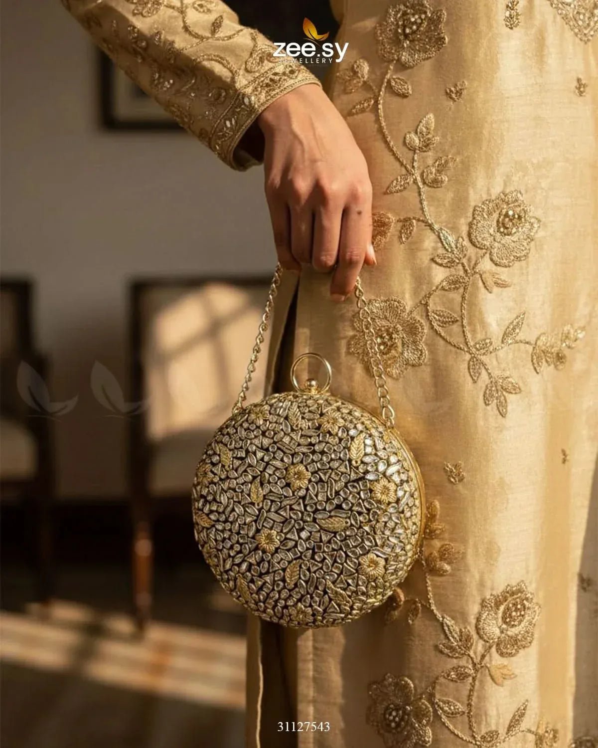 Celestial Mosaic Ball Bag ACCESSORIES - Zeesy Jewellery Pakistan | Premium Artificial & Imitation Jewellery