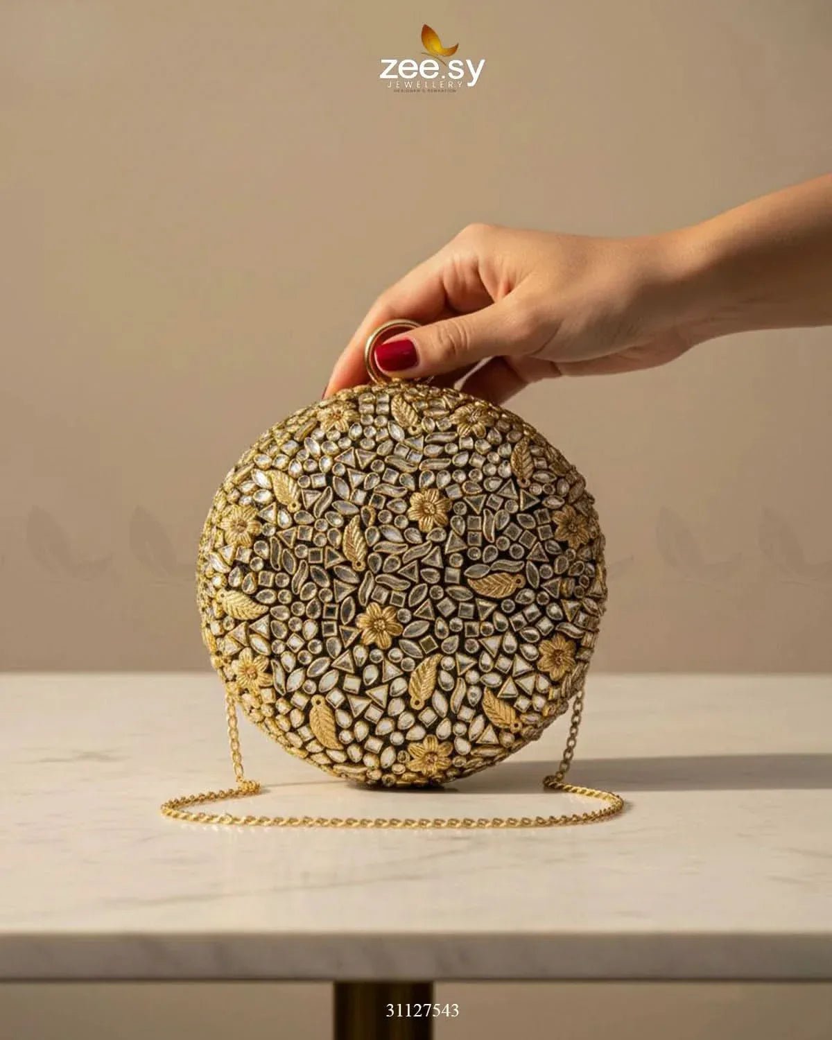 Celestial Mosaic Ball Bag ACCESSORIES - Zeesy Jewellery Pakistan | Premium Artificial & Imitation Jewellery