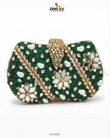 Emerald Baroque Pearl Clutch Bag ACCESSORIES - Zeesy Jewellery Pakistan | Premium Artificial & Imitation Jewellery