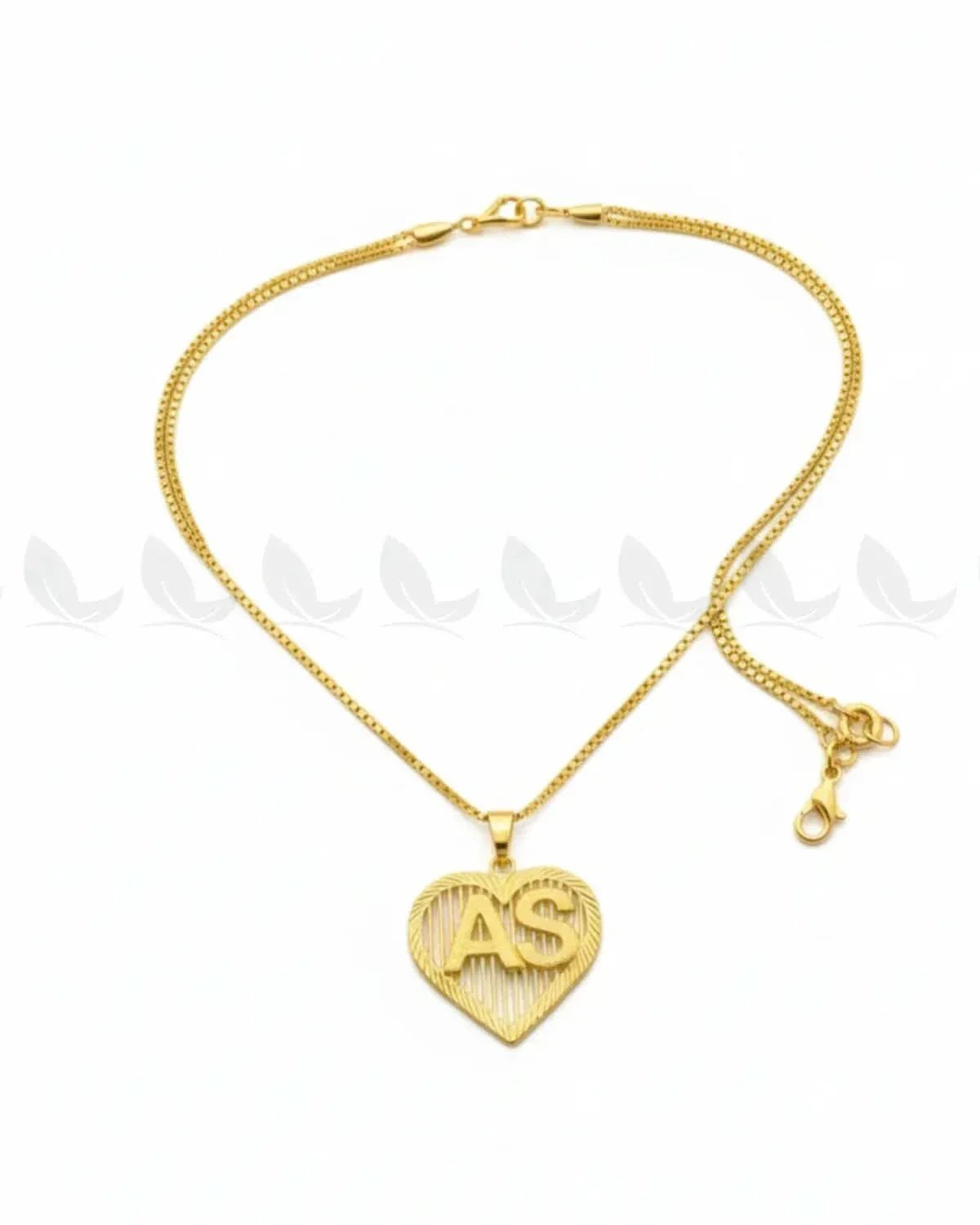 Heartfelt Pendant Initials Custom Necklace ACCESSORIES - Zeesy Jewellery Pakistan | Premium Artificial & Imitation Jewellery