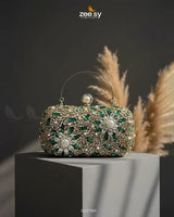 Majestic Gold Azure Evening Bag ACCESSORIES - Zeesy Jewellery Pakistan | Premium Artificial & Imitation Jewellery