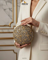 Midnight Sunburst Floral Ball Bag ACCESSORIES - Zeesy Jewellery Pakistan | Premium Artificial & Imitation Jewellery