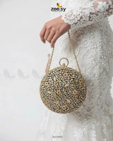 Midnight Sunburst Floral Ball Bag ACCESSORIES - Zeesy Jewellery Pakistan | Premium Artificial & Imitation Jewellery