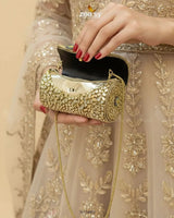 Moon Center Baroque Clutch Bag ACCESSORIES - Zeesy Jewellery Pakistan | Premium Artificial & Imitation Jewellery