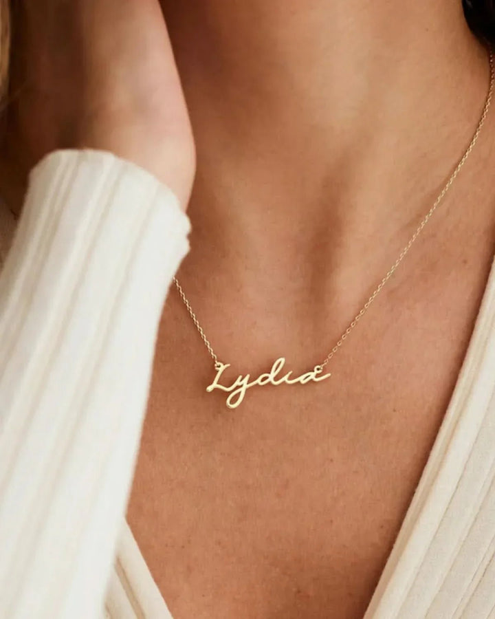 Personalized Minimalist Name Necklace ACCESSORIES - Zeesy Jewellery Pakistan | Premium Artificial & Imitation Jewellery