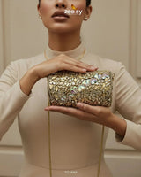 Rich Leaf Vine Clutch Bag ACCESSORIES - Zeesy Jewellery Pakistan | Premium Artificial & Imitation Jewellery
