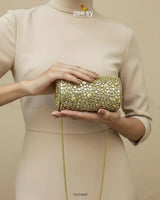 Royal Heritage Floral Clutch Bag ACCESSORIES - Zeesy Jewellery Pakistan | Premium Artificial & Imitation Jewellery