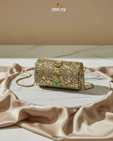 Royal Heritage Floral Clutch Bag ACCESSORIES - Zeesy Jewellery Pakistan | Premium Artificial & Imitation Jewellery