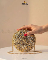 Royal Starburst Bloom Clutch Bag ACCESSORIES - Zeesy Jewellery Pakistan | Premium Artificial & Imitation Jewellery
