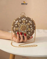 Royal Starburst Bloom Clutch Bag ACCESSORIES - Zeesy Jewellery Pakistan | Premium Artificial & Imitation Jewellery