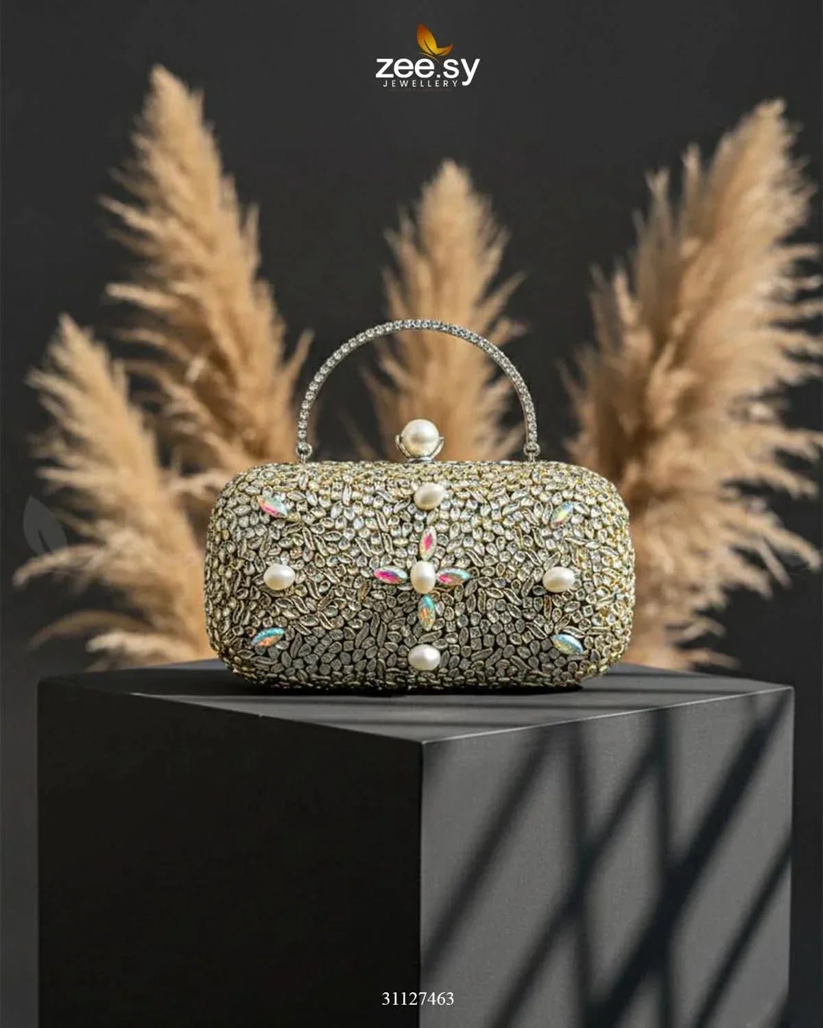 Shimmering Baroque Pearl Bag ACCESSORIES - Zeesy Jewellery Pakistan | Premium Artificial & Imitation Jewellery