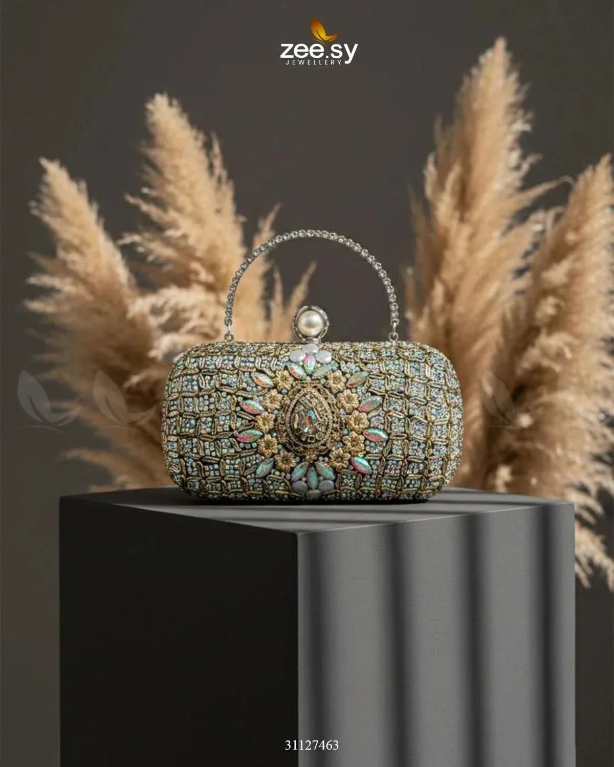 Shimmering Baroque Pearl Bag ACCESSORIES - Zeesy Jewellery Pakistan | Premium Artificial & Imitation Jewellery