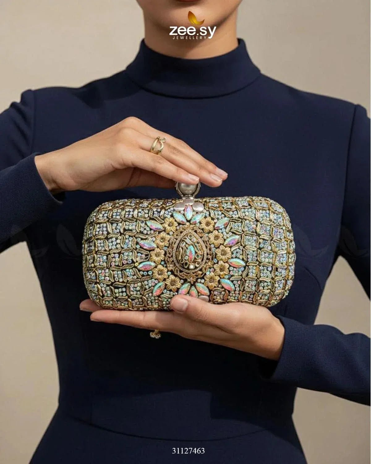 Shimmering Baroque Pearl Bag ACCESSORIES - Zeesy Jewellery Pakistan | Premium Artificial & Imitation Jewellery