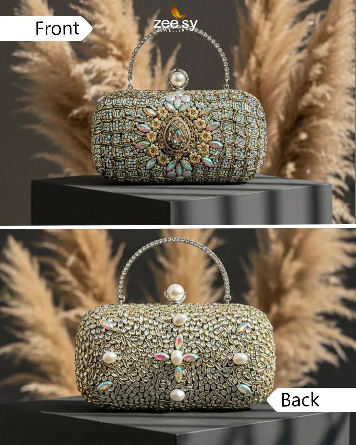 Shimmering Baroque Pearl Bag ACCESSORIES - Zeesy Jewellery Pakistan | Premium Artificial & Imitation Jewellery