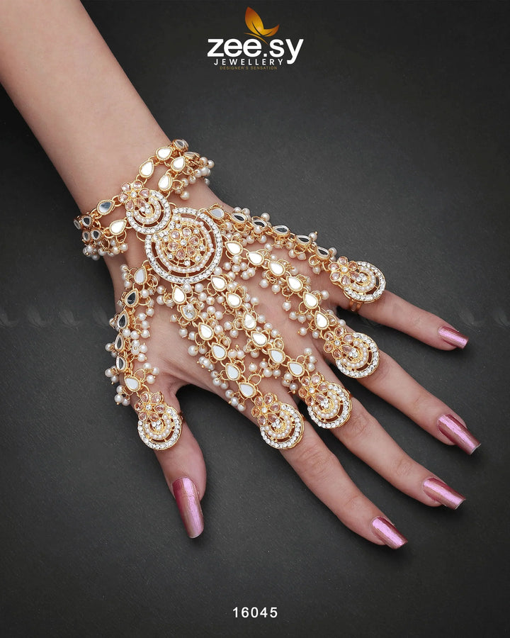 Phool Hath Accessories Golden Champagne ACCESSORIES - Zeesy Jewellery Pakistan | Premium Artificial & Imitation Jewellery
