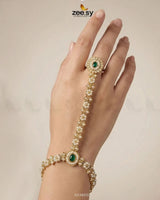 Roxane Flower Kundan Anja Bracelet ACCESSORIES - Zeesy Jewellery Pakistan | Premium Artificial & Imitation Jewellery