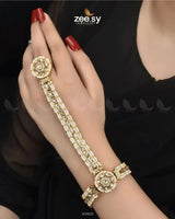 Zaynera Anja Golden white ACCESSORIES - Zeesy Jewellery Pakistan | Premium Artificial & Imitation Jewellery