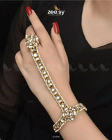 Nooriza Anja Golden white ACCESSORIES - Zeesy Jewellery Pakistan | Premium Artificial & Imitation Jewellery