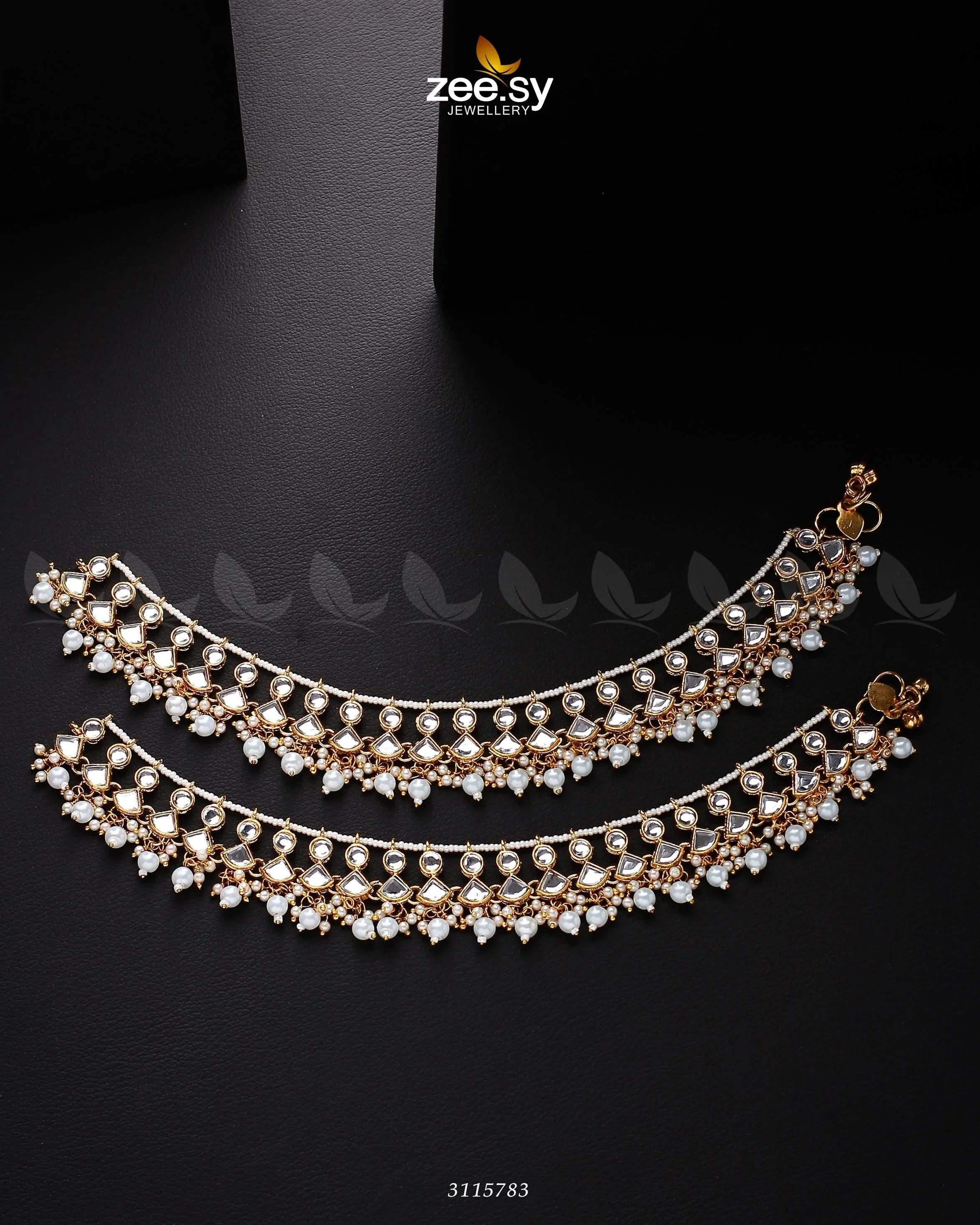 Benitoite Anklets Anklets - Zeesy Jewellery Pakistan | Premium Artificial & Imitation Jewellery